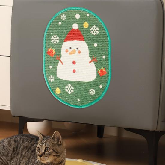 Wall Cat Scratching Mat Sisal Wall-mounted Cat Scratcher Furniture Protector Festive Decor Cat Scratch Mat for Walls Couches Cabinets Doors