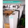HapiRm Over the Door Hanger with Coat Hooks and 2 Baskets, Rustproof & Waterproof Over the Door Hooks, Storage Organizer for Hats, Bathroom, Kitchen,