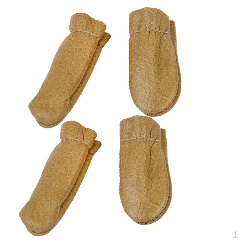 

2 комплекта наперстков из коровьей кожи для большого и указательного пальцев, чехлы, инструмент для ручной работы