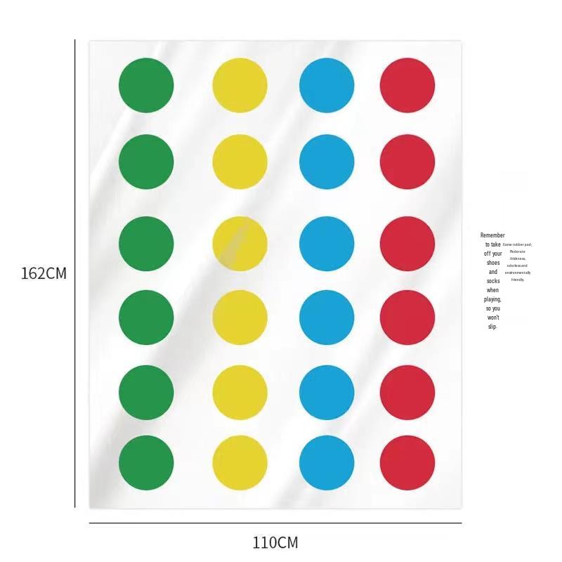 Boom Party Interactive Twister Dance Mat - Indoor/Outdoor Fun Game Carpet