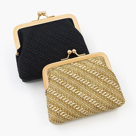 Mini Bærbar Myntpung Faux Skinn Kyss Lås Vekslepose Flerbruks Nøkler