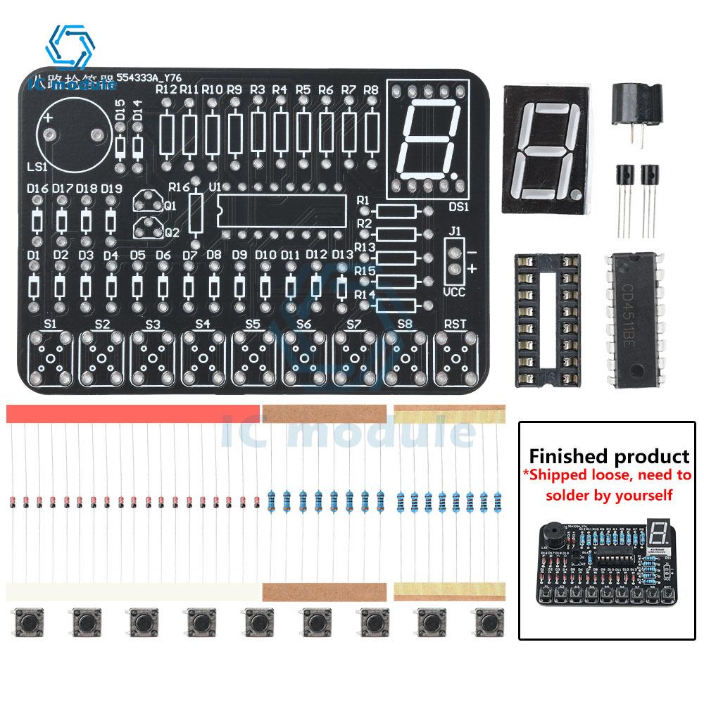 Lavagna Nera Kit Trasponder a Otto Vie SYB52 Test Robotico Multi-via Allenamento Pratico elding Kit di Fabbricazione Elettronica