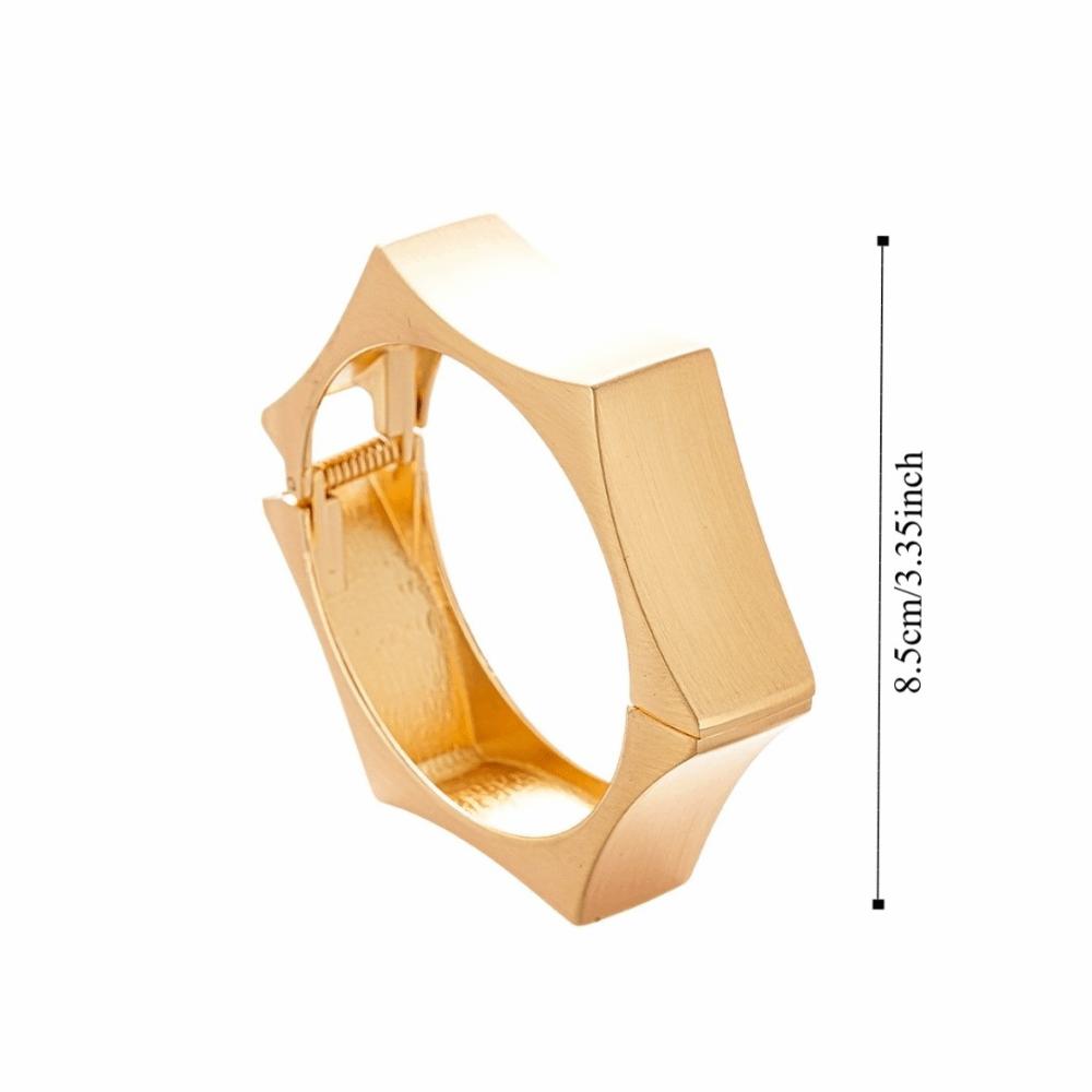 Zinc Zinc Alloy Metal Wide Open Bangle Matte/Glossy Exaggerated Bracelet Temperament Cuff Bangles  Gift