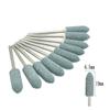 10pcs/set Stone Grinder Polisher Burs 2.35mm Shank For Contouring Shaping Porcelain Nail Rotary Stone Polisher Nail Accessory Mill Tools
