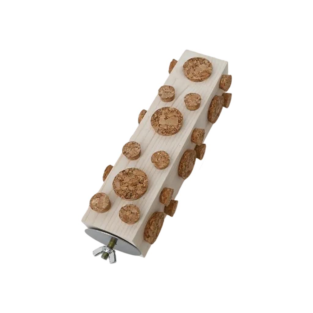 Bird Chew Toys Cork Stopper Toy Wood Foraging Toys Fun For Parrots Macaws Small Parakeets Conures Budgies Cockatiel