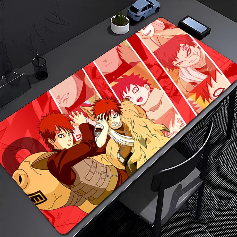 Mousepad NARUTO Gaara Office Computer Desk Mat Keyboard Mouse Pad Laptop Cushion Large Non-slip Deskpad PC carpet Anime Mousepad