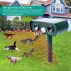 Solar Ultrasonic Animal Repeller for Birds, Dogs, Cats, Snakes, Insects, and Rodents - Outdoor Use for Orchards