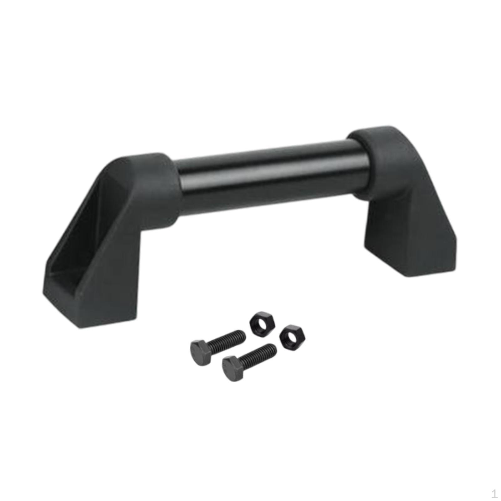 

Поручень безопасности для грузового прицепа для автофургона, 1,2-дюймовая трубка, простая сборка, черный цвет для яхты, лодки, одежды Hole Distance 200mm