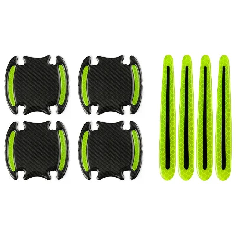 Car Door Handle Reflective Sticker Protection Sticker Door Handle Paint Surface Anti-scratch Reflective Sticker Car Accessories