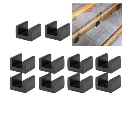 Clip Tendance 2025 pour Isolation Sonore de Sous-Plancher - Amortisseurs de Sol en U(10Pcs), Isolateurs de solives en caoutchouc Découplage de plancher