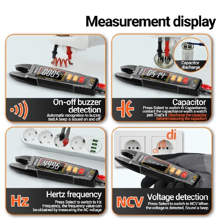 Small  Multimeter Featuring Auto ranges  & High Precisions Sensoring Digital Clamp Multimeter for Electrical Testing Need