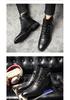 Men's Plus Size Retro High-Top Leather Martin Boots - Autumn British Style Pointed Toe Casual Footwear