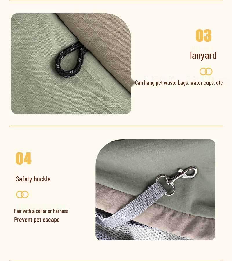 Lightweight Portable Pet Carrier Backpack for Small Dogs and Cats