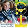 Realistic And Educational Steering Wheel Toy For Kids With Flashing Lights And Sound