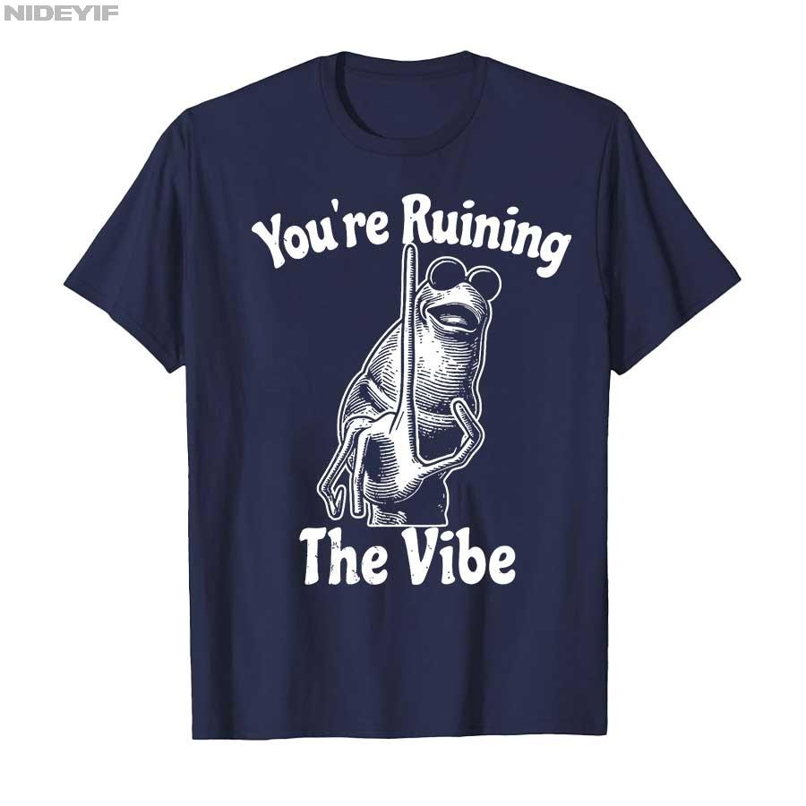 

You re Ruining The Vibe Funny Marcus The Worm Meme T-shirt For Men Women 100% Cotton T Shirts Short Sleeve Tops 0928-1 4XL