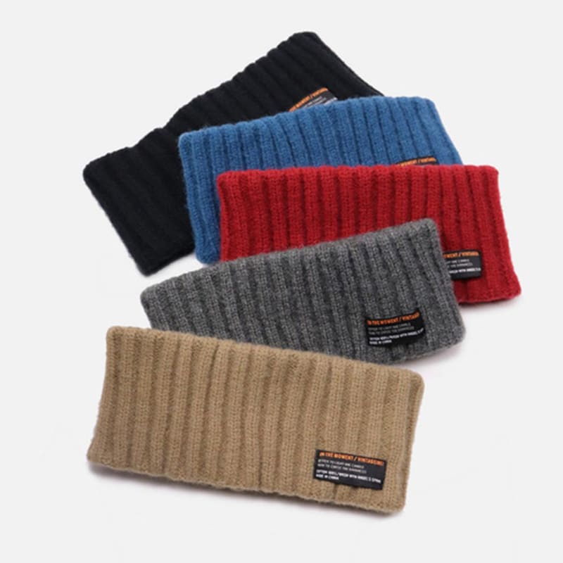 LOOKING4U On the Moment Vintage Lettering Label Hairband Blue