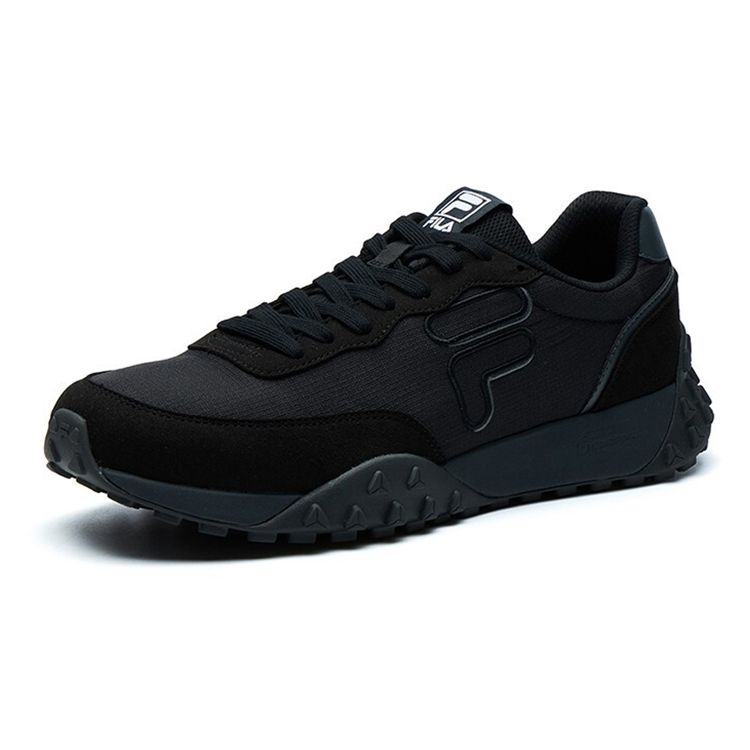 Fila Pacer Ткань Синтетическая кожа Удобные Низкие Повседневные Кроссовки Мужские кроссовки Черный F12M124154FBK