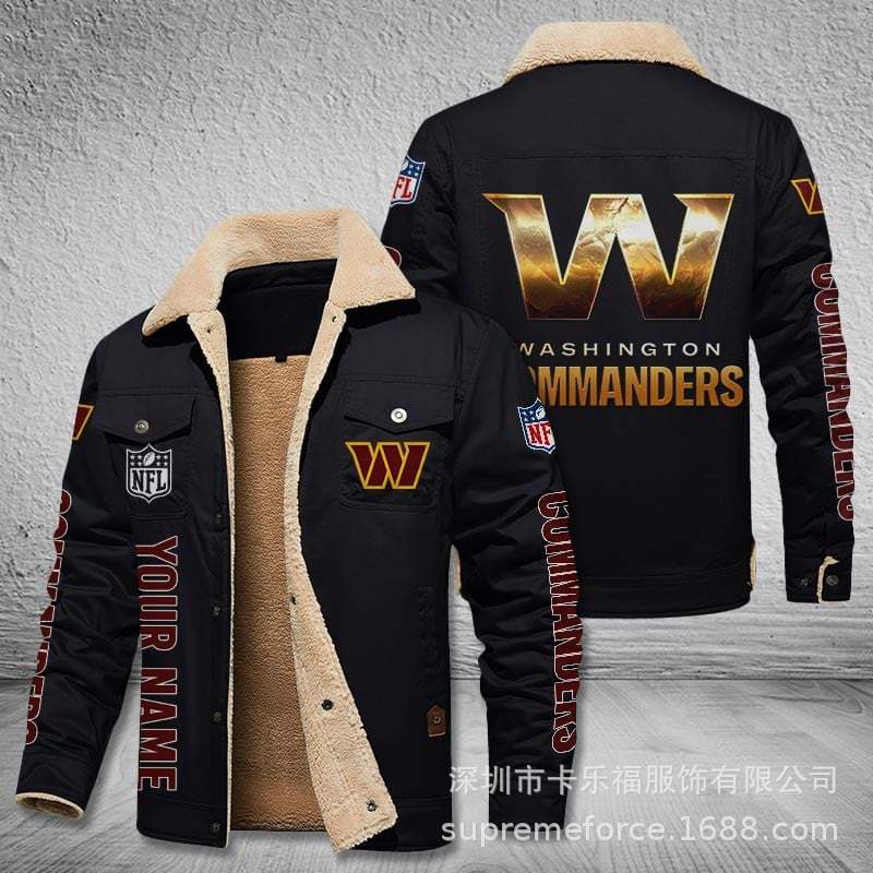 American football team football jersey Philadelphia Eagles jersey autumn and winter velvet cotton jersey sports jacket men's jacket
