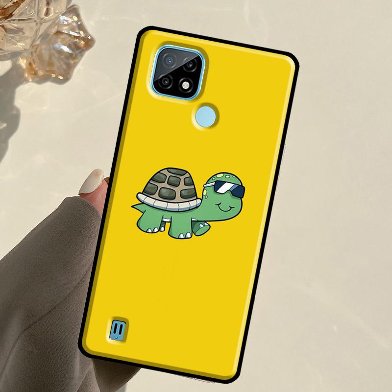 Cartoon Turtle For Realme 13 11 10 12 14 Pro Plus GT 5 6 6T GT7 Pro C67 C61 C53 C51 C21Y C25S C75 C55 Case