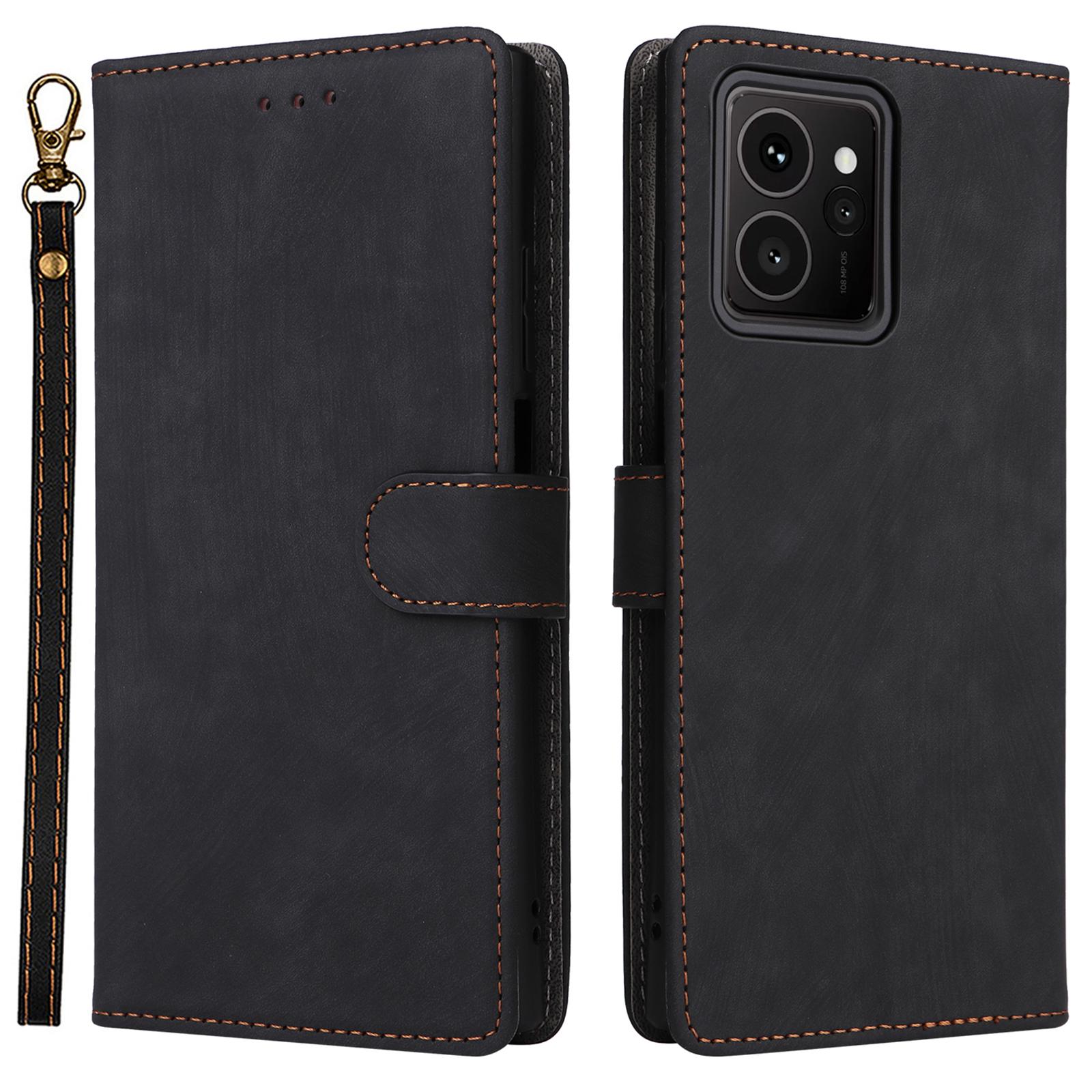 For HMD Skyline Wallet Case RFID Blocking PU Leather Cover Stand View A