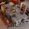 Halloween Tablecloth Decorative Cover Party Table Setting Pumpkin Spider Theme Festive Background