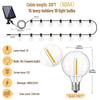 G40 Waterproof Solar LED String Lights - Outdoor, Drop-Proof, Remote-Controlled for Camping, Gardens, Weddings, and Christmas Decorating.