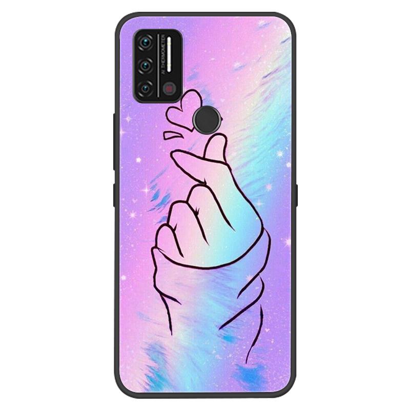 Custodia Per Umidigi A7 A9 Pro Custodie Morbido Silicone Protezione Stampa Coperture Nere per Umidigi A9 A7 Pro Funda Coque A9Pro A 9 Capa