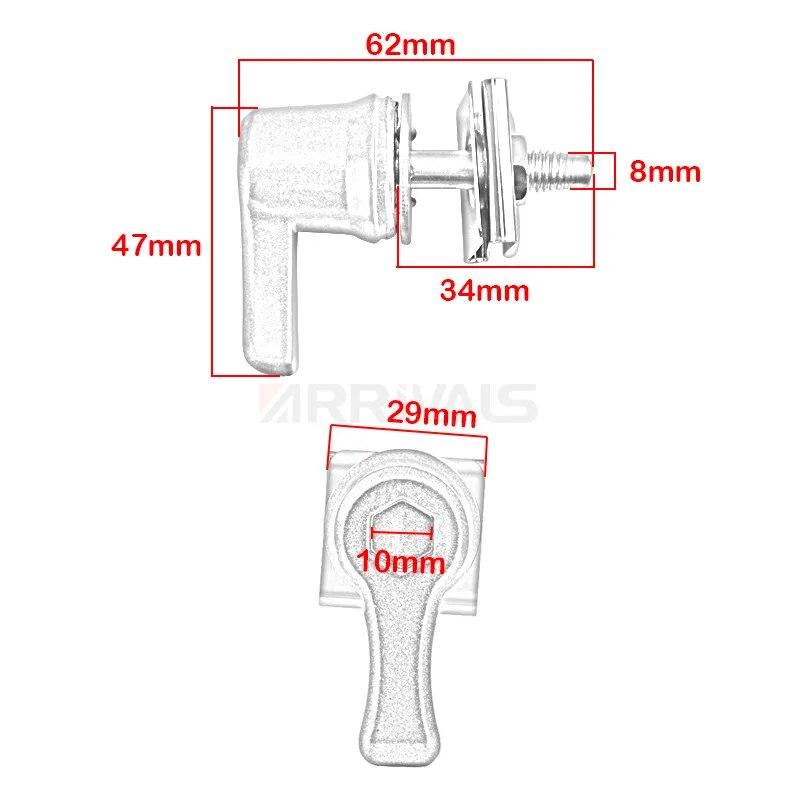 4-pak Motocyklowe Śruby i Nakrętki Blokujące Dźwignię Sakwy Bocznej Zestaw Dla Harley Touring Dyna CVO Road Glide Breakout Deluxe