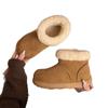 Ugly Cute Big Head Non-slip Snow Boots Winter New Thickened and Velvet Warm Fluffy Short Boots Birkenstock Cotton Shoes