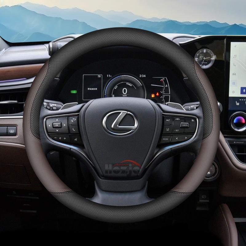 Leather Car Steering Wheel Cover for Lexus Is Es Es300h Rx Lbx Es350h Rx350 Rx500h Nx350h Nx450h Lx600 Accessories 2025 2026