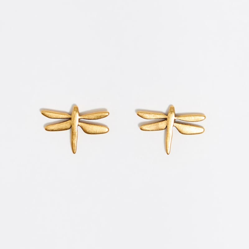 BIMBA Y LOLA [25FW] BIMBA Y LOLA Matte Gold Tone Dragonfly Earrings B256AIW003GOF
