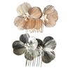 Romance Wedding Hair Accessory 3D Flower Hair Comb Baroque Design Hairpin For Bride Photography Formal Event
