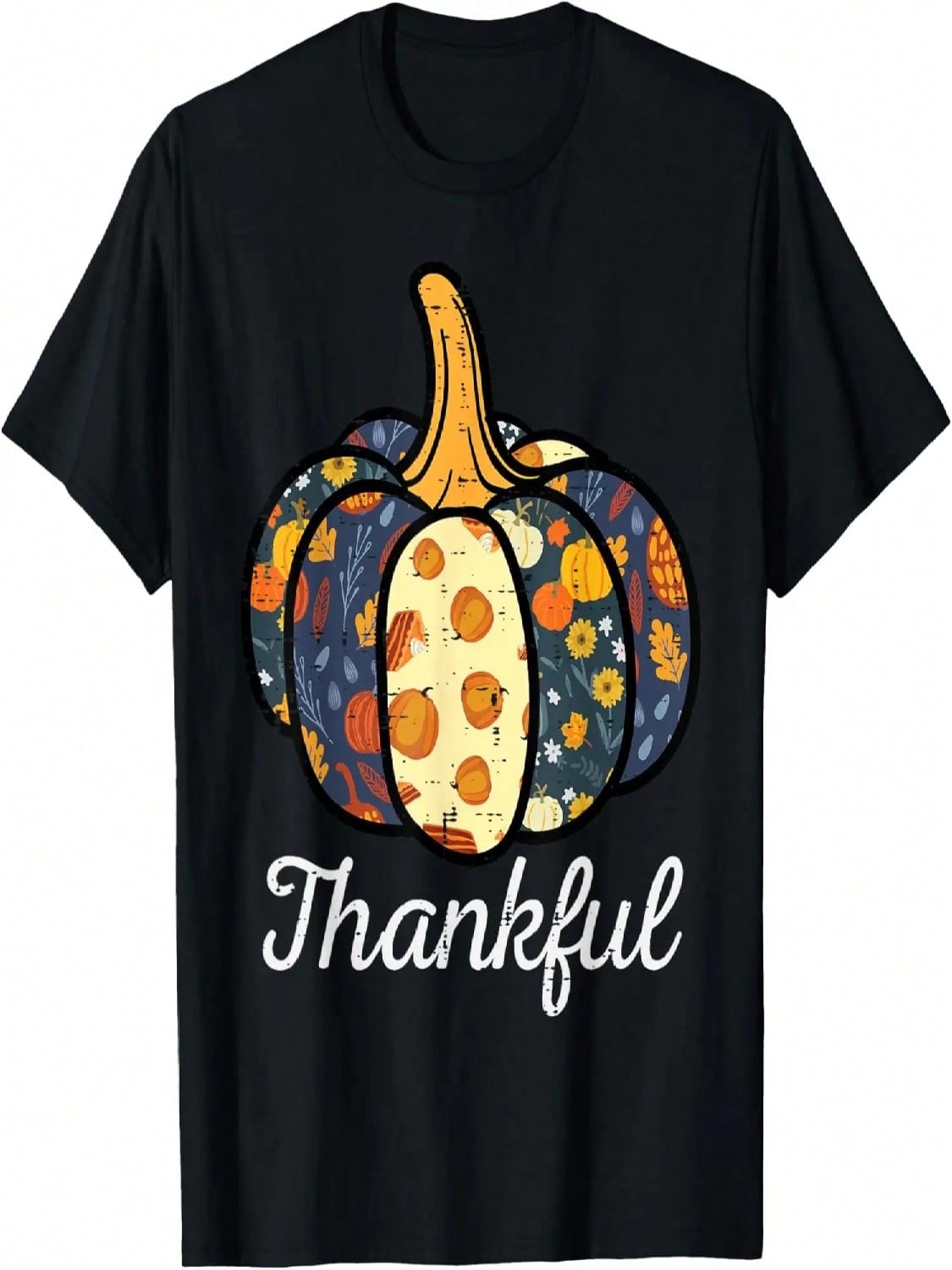 Thanksgiving Pumpkin Thankful Fall Autumn Women Men Kids T-Shirt S разноцветный