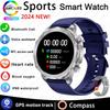 New GPS Track Smart Watch Men AMOLED HD Screen Outdoor Sports Fitness Heart Rate NFC IP68 Waterproof Bluetooth Call Smart Watch