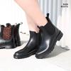Rain shoes women's rain boots short medium tube waterproof rubber shoes Chelsea Martin fashion water shoes new elastic outer wear non-slip