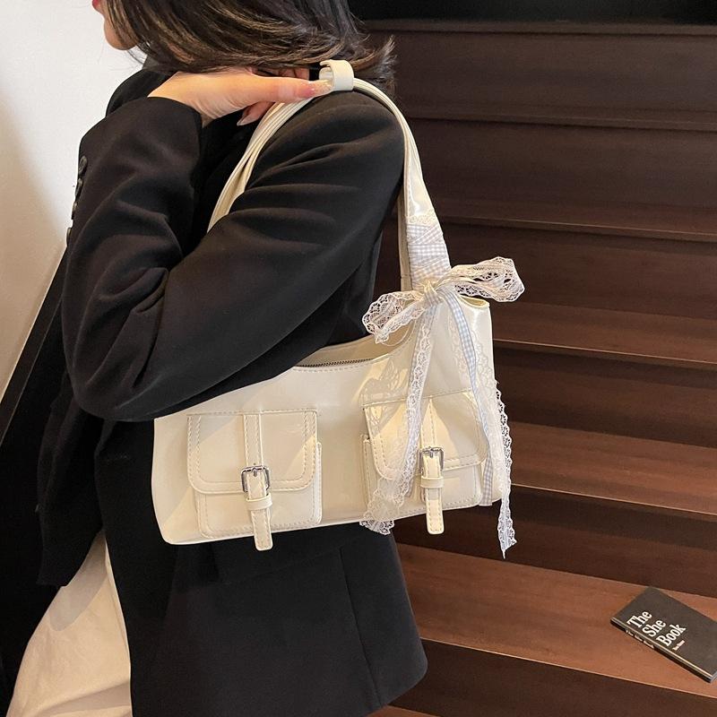 Underarm Tote Bag Women's 2025 Spring and Summer New Trendy Fashion Versatile Large-capacity Shoulder Bag Bow Commuter Bag