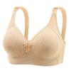 Lightweight Women’s Plus-size Bra for a Fuller Bust – Wire-free, Push-up, Red Button-fastening ‘mum’ Style Bra