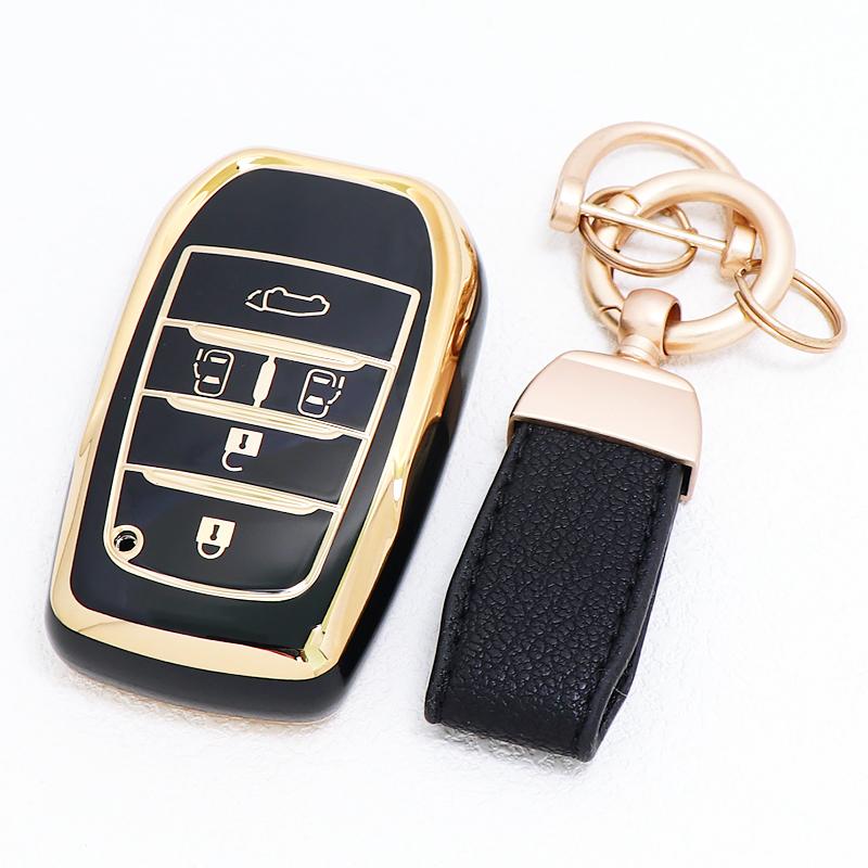 5 6 Button Auto Shell Keyless Protector Fob For Toyota Venza Hybrid Vehicles Sienna Rav4 Alphard Remote Car Key Case Cover