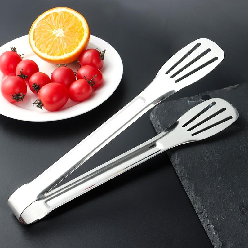 Baijie 304 Stainless Steel Multi-Functional Food Tongs for Cake, Steak, BBQ Bread, Kitchen Baking, And Roasting Meat