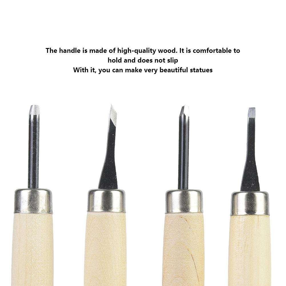 Wood Carving Knife Woodcut Knife Wood Carving Tools For Rubber Stamp Four Piece Set(No.1 Suit)