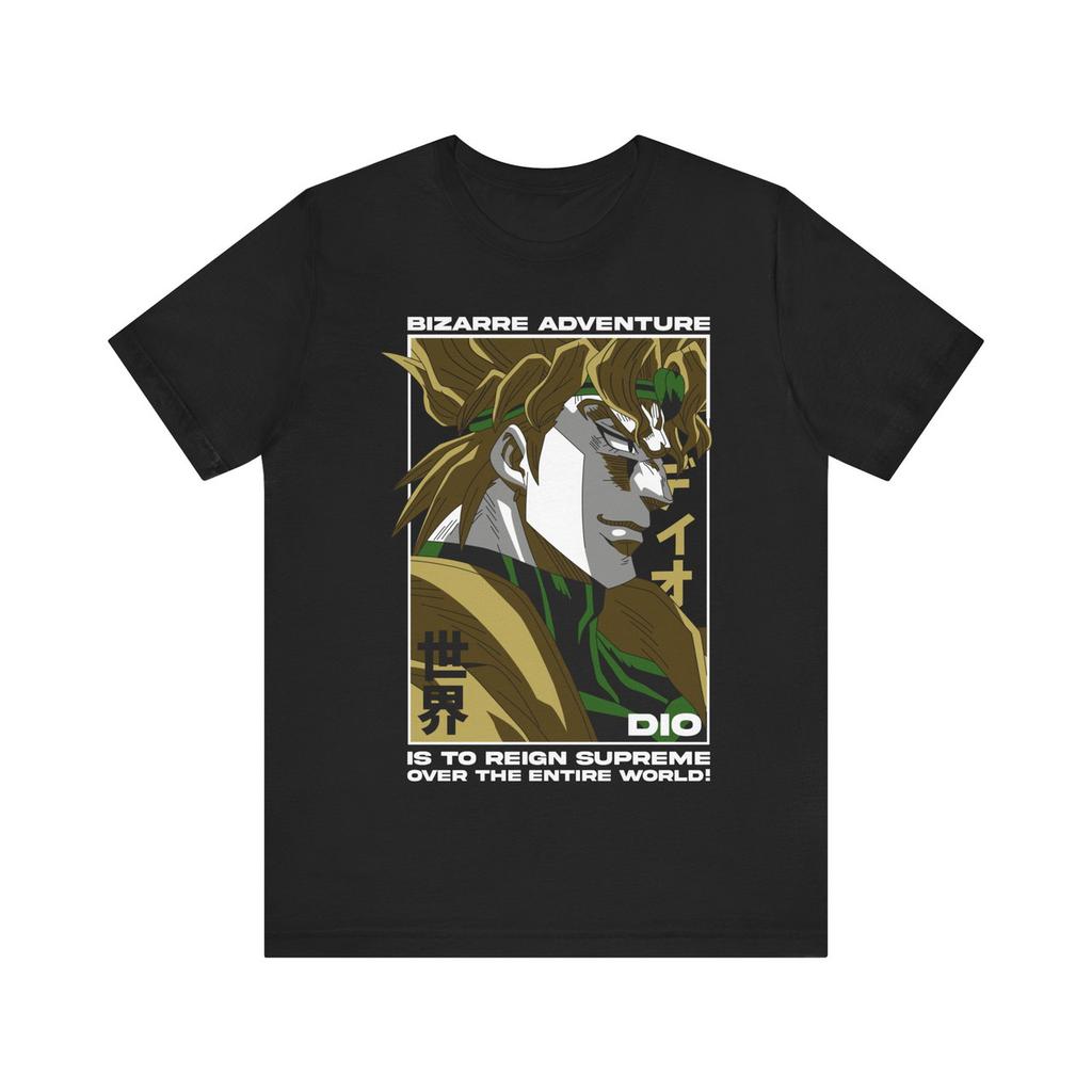 Anime JoJos Bizarre Adventure Graphic 100Cotton Unisex Shirt Unisex Short Sleeve ONeck Y2k Women Oversized TShirt High Quality