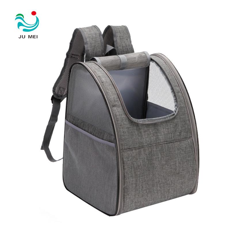Large Capacity Double Shoulder Cat Carrier Backpack - Portable Pet Travel Bag for Outdoor Use