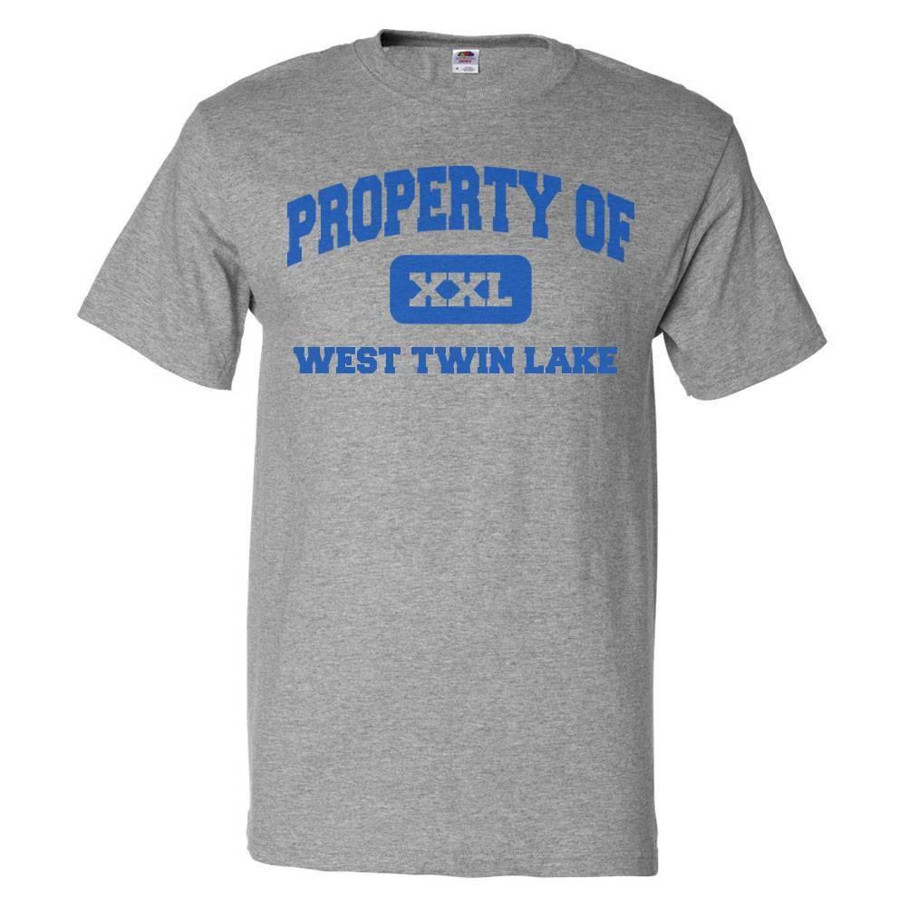 Property of West Twin Lake T shirt Funny Tee XL