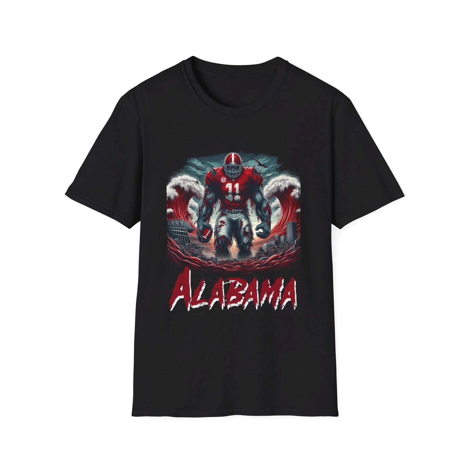 Crimson Tide Horror Mashup - Alabama Football T-Shirt XL