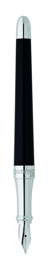 Dupont Fountain F Fine Officially Black S.T. Liberté Pen, Nib, 460674, Dual-Use, Imported,