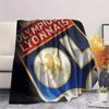 Olympique Lyonnais Football Team,pattern Flannel Blanket, High Quality Comfortable for All Seasons, Home Decor, Warmth and Comfort, Perfect for Gifts.