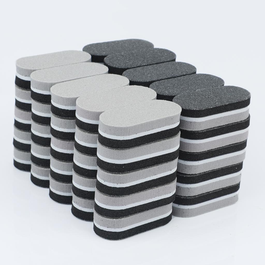 50 pcsProfessional Mini Nail Buffers Files Nail Art Polishing Shiner Sponges Butter Block Primer Manicure Pedicure Sanding Tools