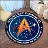 Star Trek Logo-Bereich, runder Teppich, dekorativer Wohnzimmerteppich, Fußmatte, Badematte, Souvenir, Heimdekoration, Teppiche für das Wohnzimmer