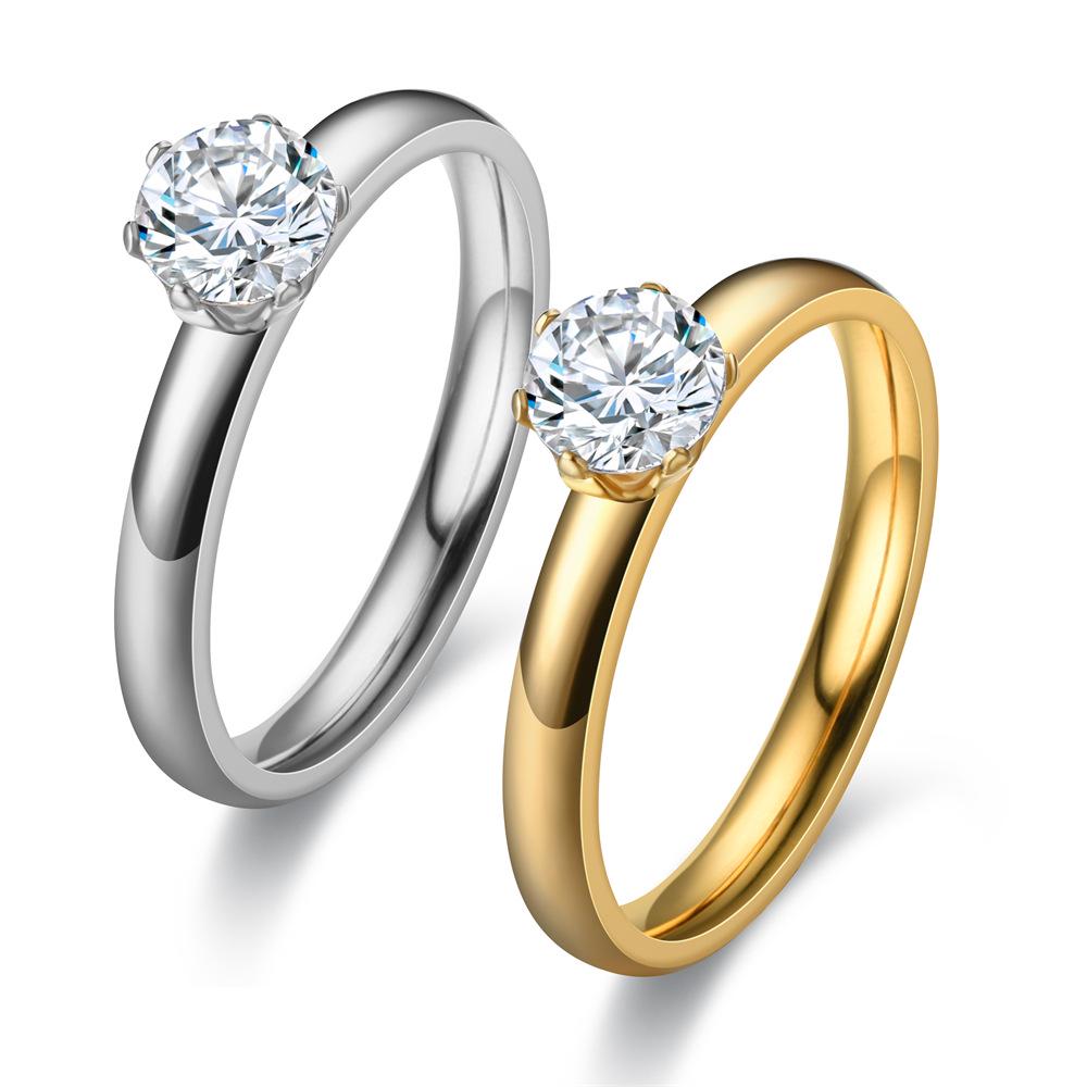 2023 European & American Fashion Couple's Inlaid Gemstone Matching Rings