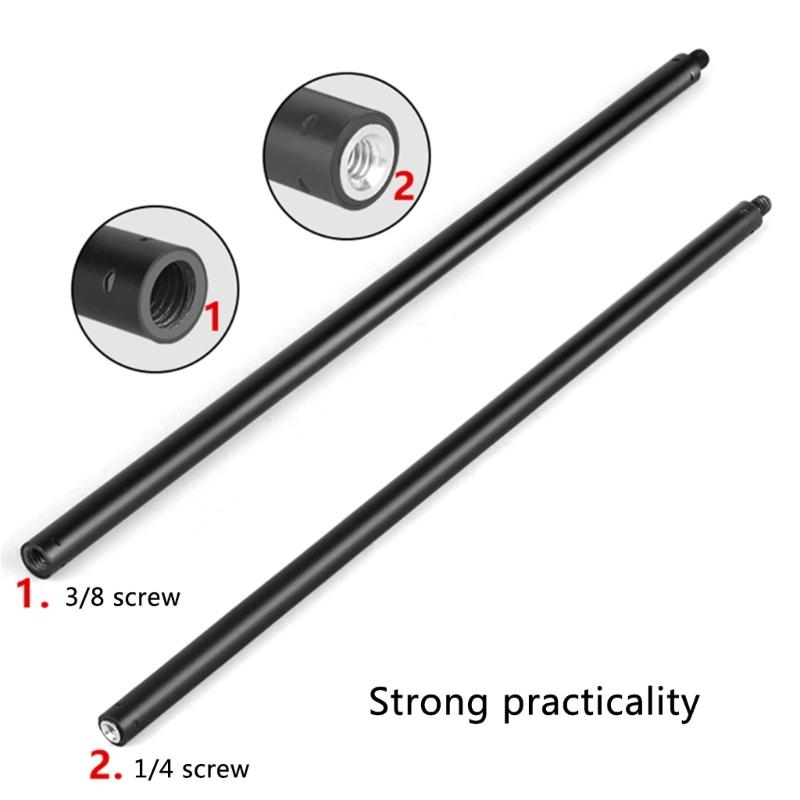 Telescopic Camera Stick Rod, 3/8" 1/4"  2 Section Tripod Center Column for SLR, Quick Height Adjustment